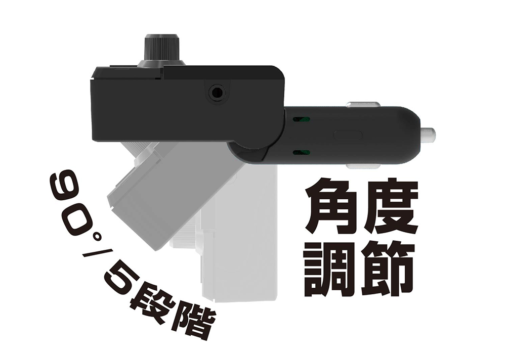 Bluetooth FMトランスミッター フルバンド USB2ポート 自動判定 AUX - 画像 (5)