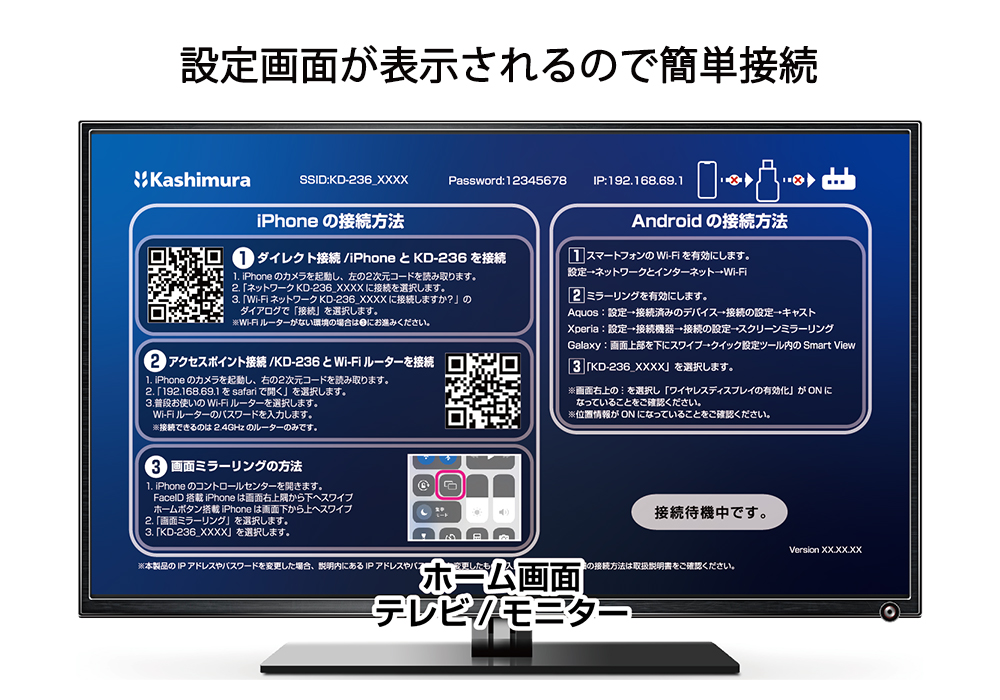 Miracastレシーバー HDMI 挿すだけ - 画像 (4)