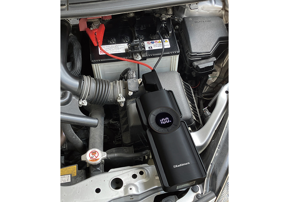 電動コンプレッサー付きジャンプスターター 8000mAh - 画像 (2)