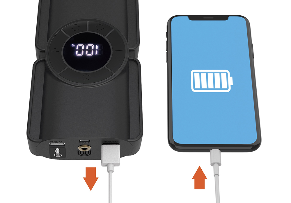 電動コンプレッサー付きジャンプスターター 8000mAh - 画像 (4)