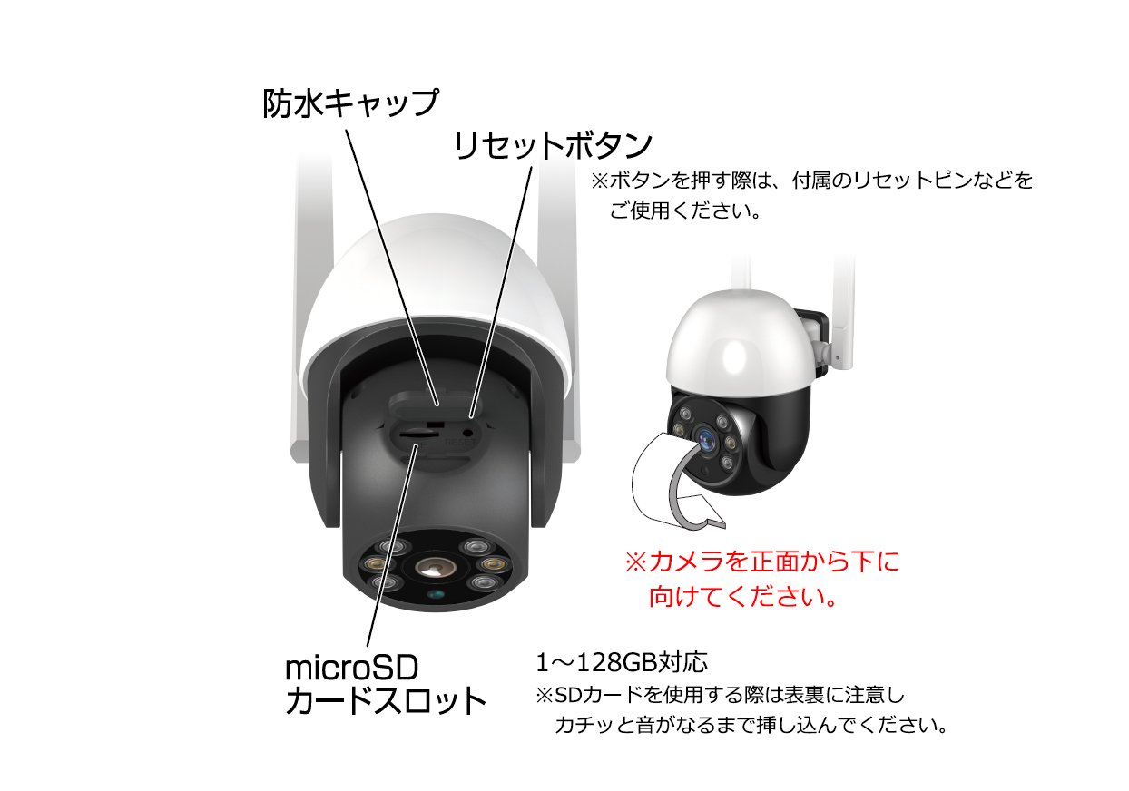 スマートカメラ 防水/首振/高輝度 - 画像 (3)