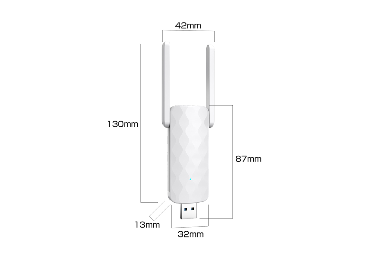 Wi-Fi中継機 2.4GHz 300Mbps - 画像 (4)
