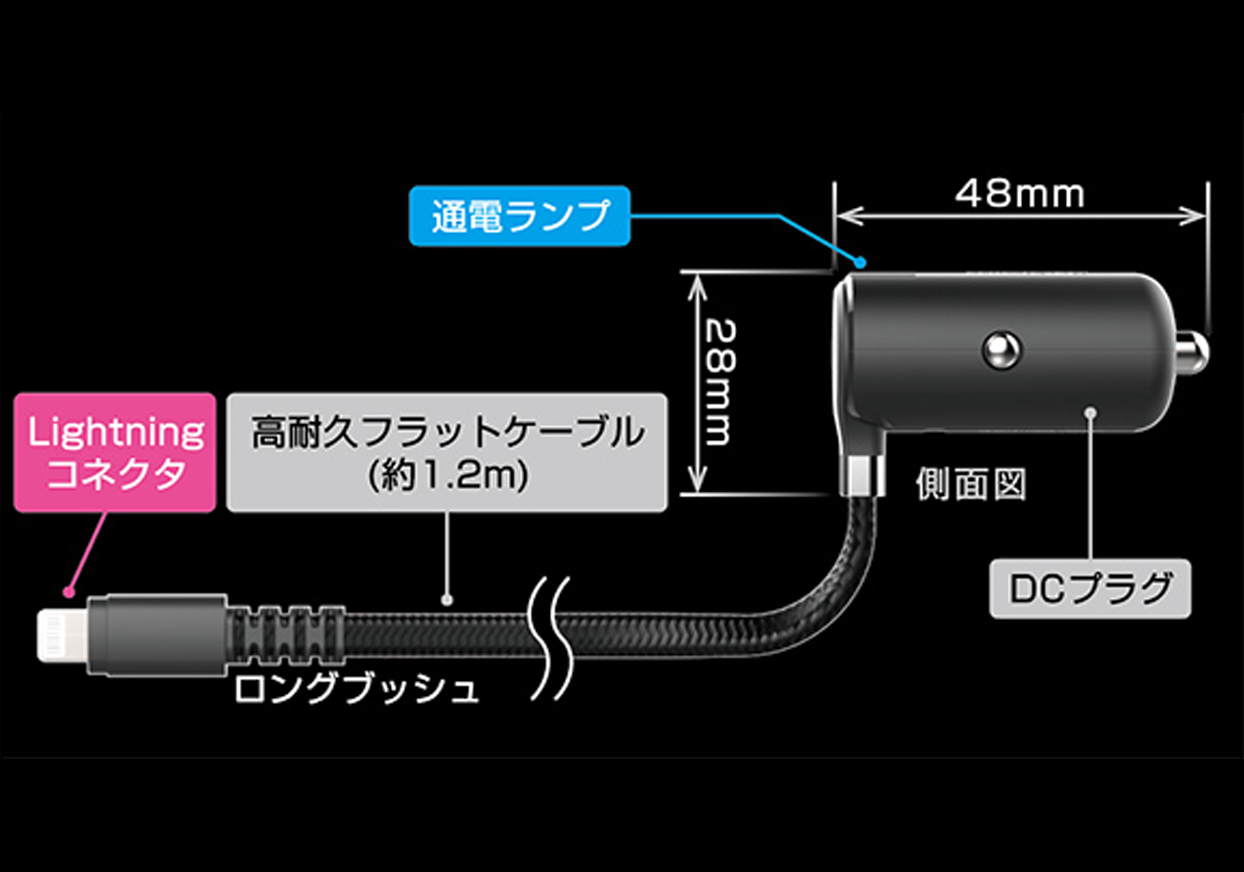 DC充電器 2.4A LN STRONG 極小 - 画像 (3)