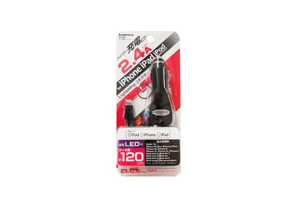 DC充電器 2.4A LN BK - 画像 (3)