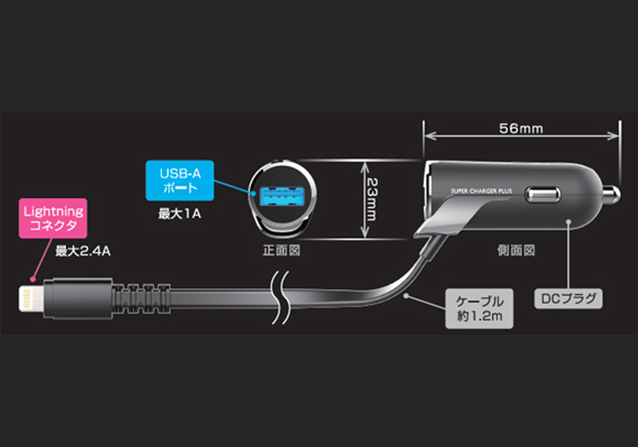 DC充電器 USB1ポート 3.4A LN - 画像 (3)