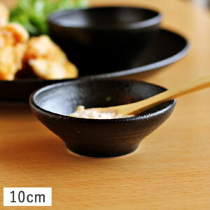 くろっぷ 深型タレ皿 10cm ブラック // 美濃焼 和食器 食器 小鉢 豆鉢 珍味鉢 小付 しょうゆ皿 たれ皿 ボウル ミニボウル 黒 かっこいい おしゃれ 買いまわり ぐれいん 光洋陶器 食器洗浄機対応 食器洗浄機対応 取り鉢 デザートボウル