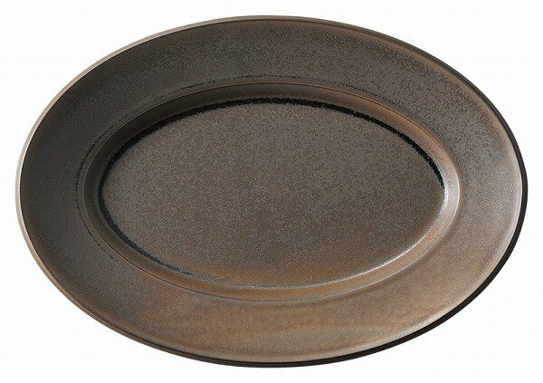 光洋陶器 KOYO スパダ ラバブラウン 31.5cmプラター 美濃焼