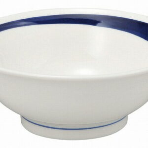 光洋陶器 KOYO 藍花(ランファー) 21.5cm反高台丼 美濃焼