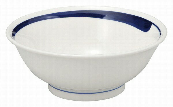 光洋陶器 KOYO 藍花(ランファー) 21.5cm反高台丼 美濃焼