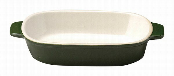 光洋陶器 KOYO カントリーサイド モス グリーン オブロングラタン