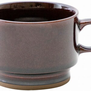 光洋陶器 KOYO カントリーサイド オークブラウン 高台スタックコーヒーカップ