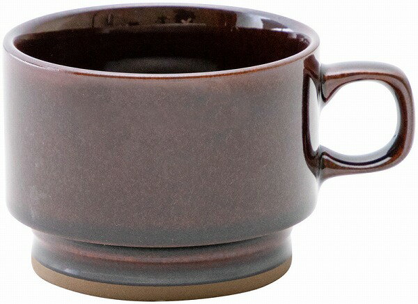 光洋陶器 KOYO カントリーサイド オークブラウン 高台スタックコーヒーカップ