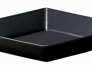 光洋陶器 KOYO スクエアー マットブラック 23.5cm深皿