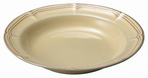 光洋陶器 KOYO ラフィネ シナモンベージュ 25.5cmパスタボウル