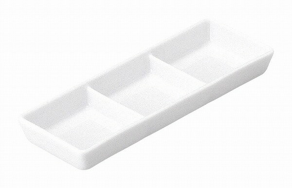 光洋陶器 KOYO 麗白(リーバイ) 3つ仕切皿