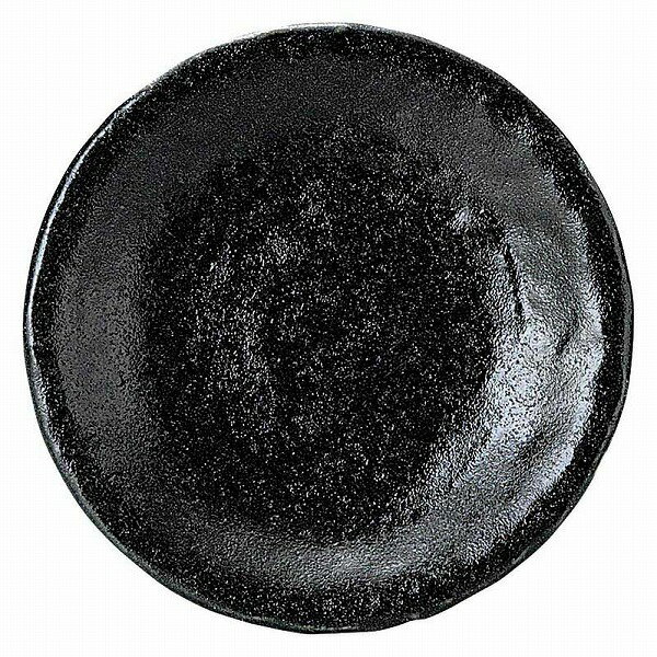 光洋陶器 KOYO ゆず黒耀 石目14cm皿
