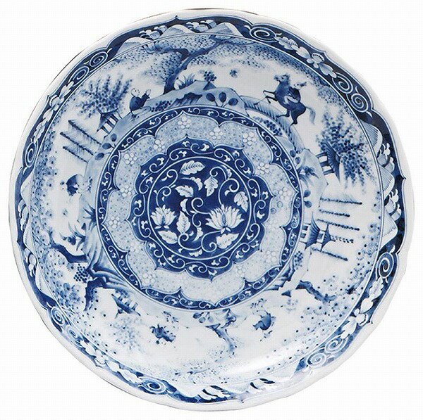 光洋陶器 KOYO 唐人山水 36.5cm皿