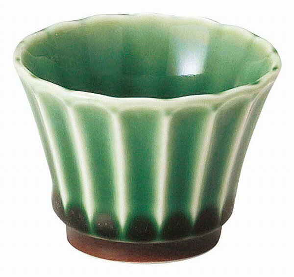 光洋陶器 KOYO かすみ 緑 ぐい呑み