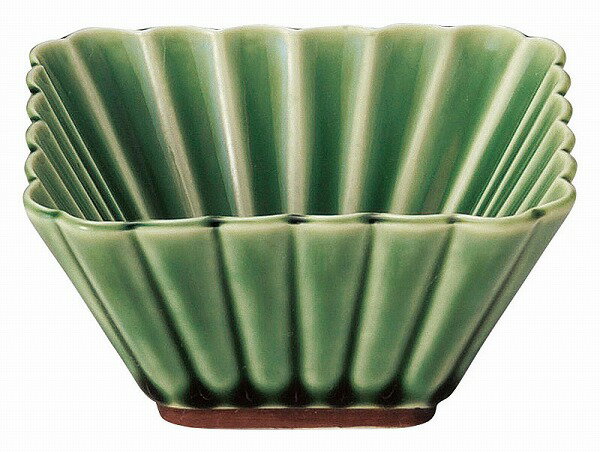 光洋陶器 KOYO かすみ 緑 9cm正角深鉢