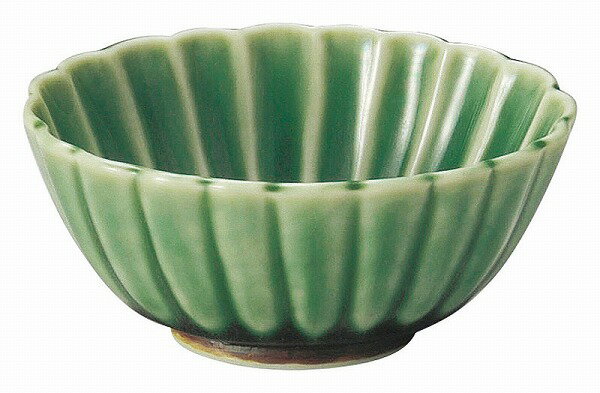 光洋陶器 KOYO かすみ 緑 11.5cm楕円小鉢