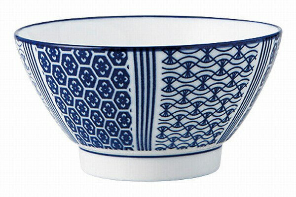 光洋陶器 KOYO 古青藍 藍波花 飯碗