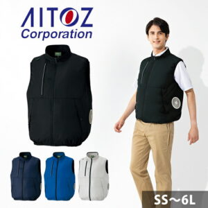 SS?3L アイトス 空調服 作業着 空調服ベスト(男女兼用) AZ-50296
