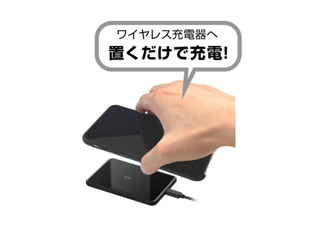 ワイヤレス充電器 マグネット 10W BK - 画像 (4)