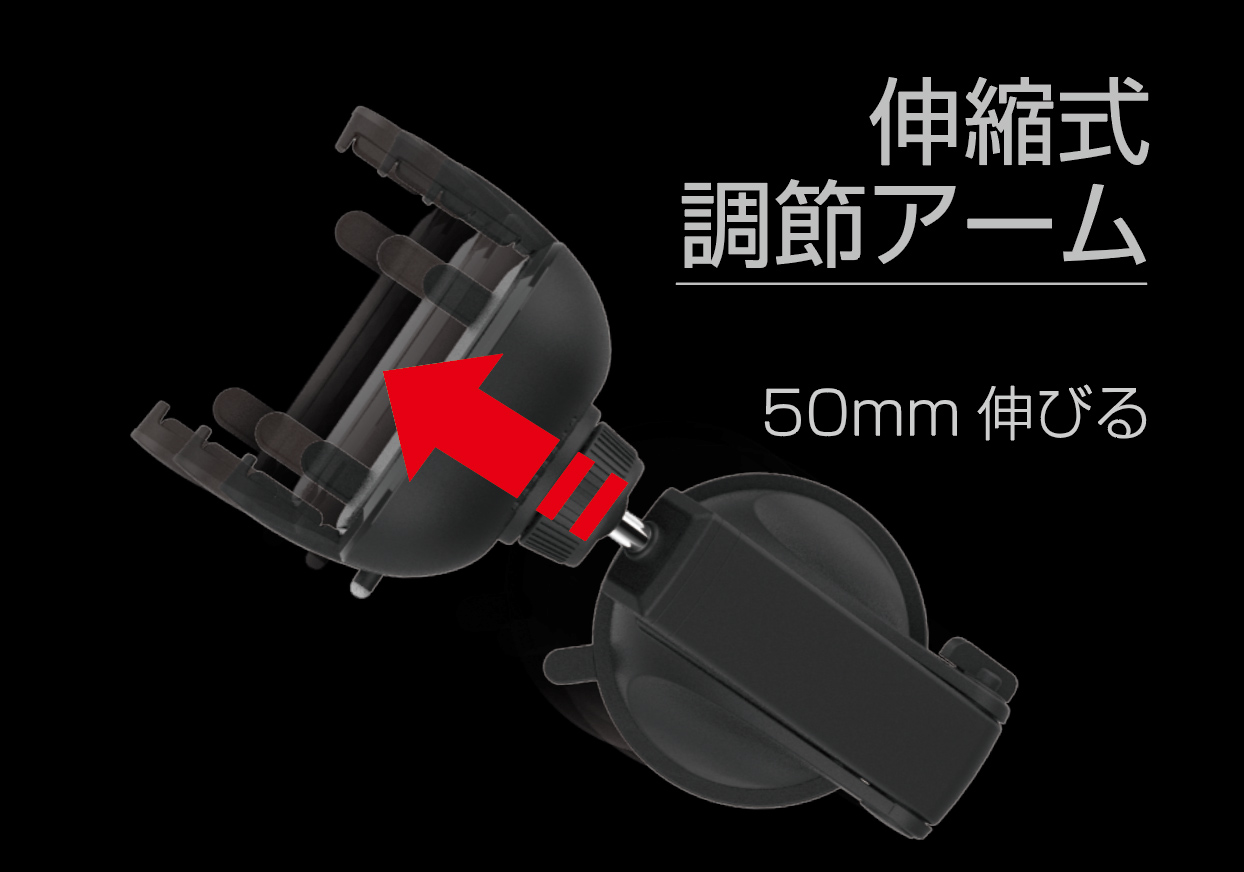 QI自動開閉ホルダー 手帳対応 キャパシタ付 15W 吸盤取り付け - 画像 (6)