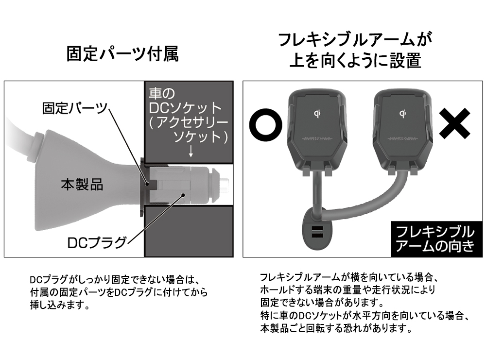 Qi自動開閉ホルダー 手帳対応 キャパシタ付 フレキ - 画像 (10)