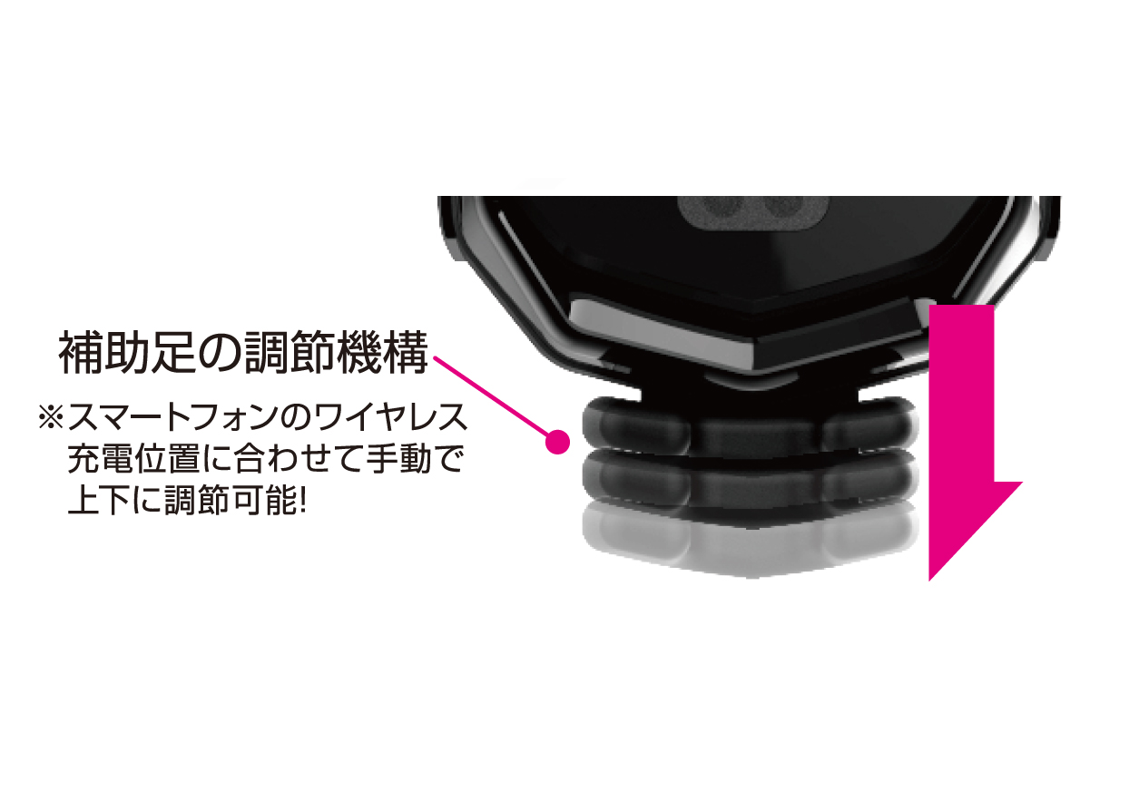 ワイヤレス充電器自動開閉ホルダー キャパシタ付 - 画像 (3)