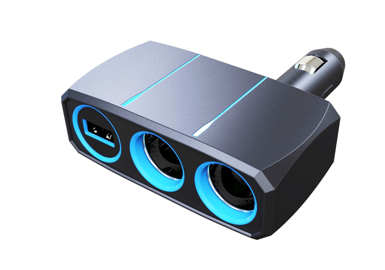 2連ダイレクトソケット リバーシブルUSB 2.4A