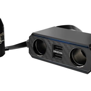 フラットコード2連セパレートソケット 2リバーシブルUSB自動判定 4.8A