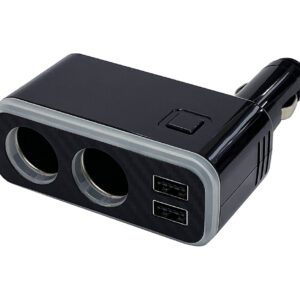 2連ダイレクトソケット 2USB-4.8A レインボーライト付き