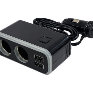 2連セパレートソケット 2USB-4.8A レインボーライト付き