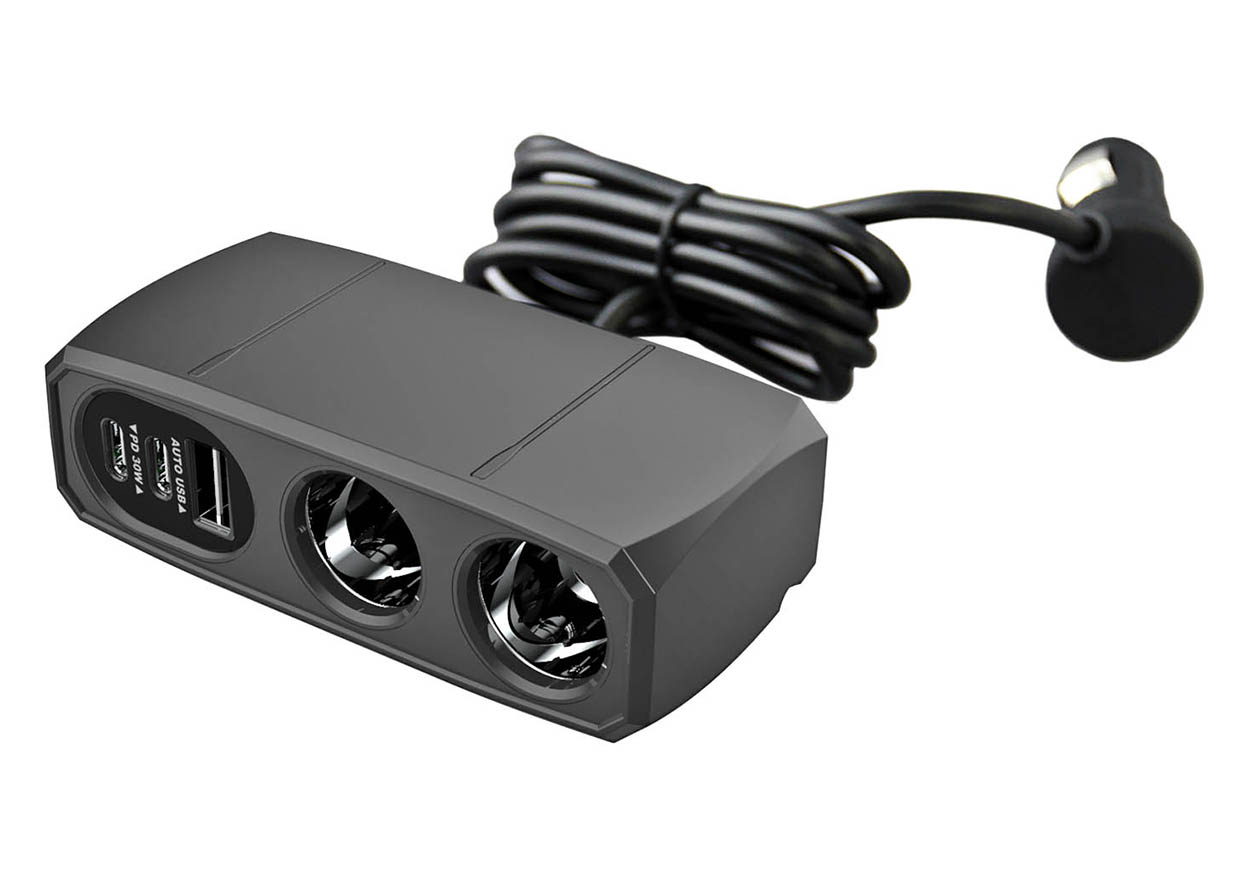 2連セパレートソケット 2PD30W / リバーシブルUSB自動判定