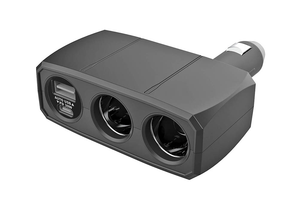 2連ダイレクトソケット PD30W/リバーシブルUSB自動判定