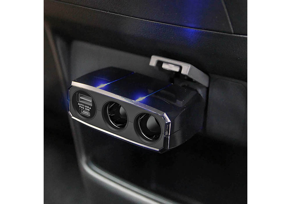 2連ダイレクトソケット PD30W/リバーシブルUSB自動判定 - 画像 (2)