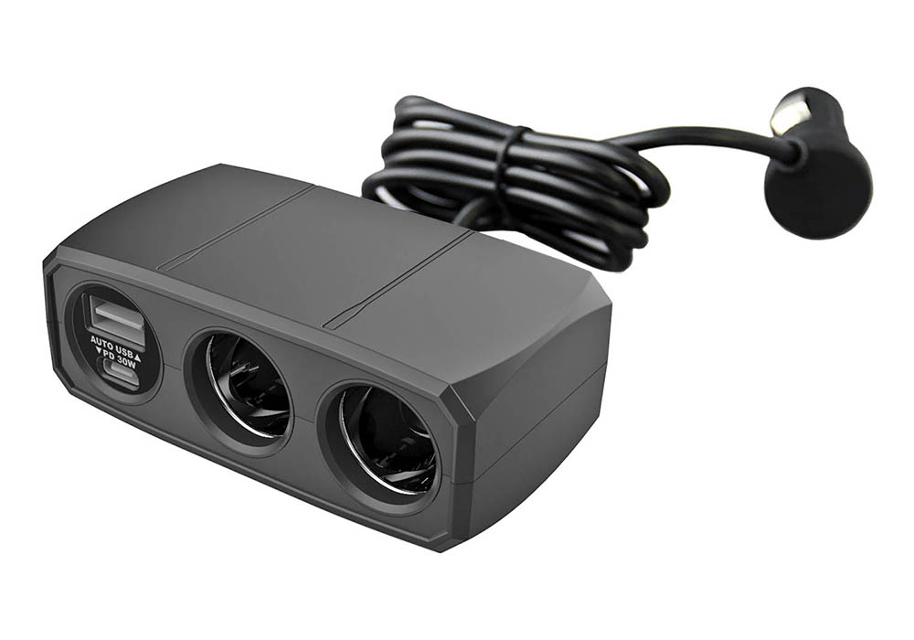 2連セパレートソケット PD30W/リバーシブルUSB自動判定