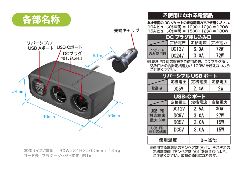 2連セパレートソケット PD30W/リバーシブルUSB自動判定 - 画像 (5)