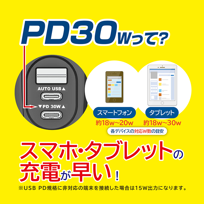 ダイレクトソケット 2PD30W / リバーシブルUSB自動判定 - 画像 (6)