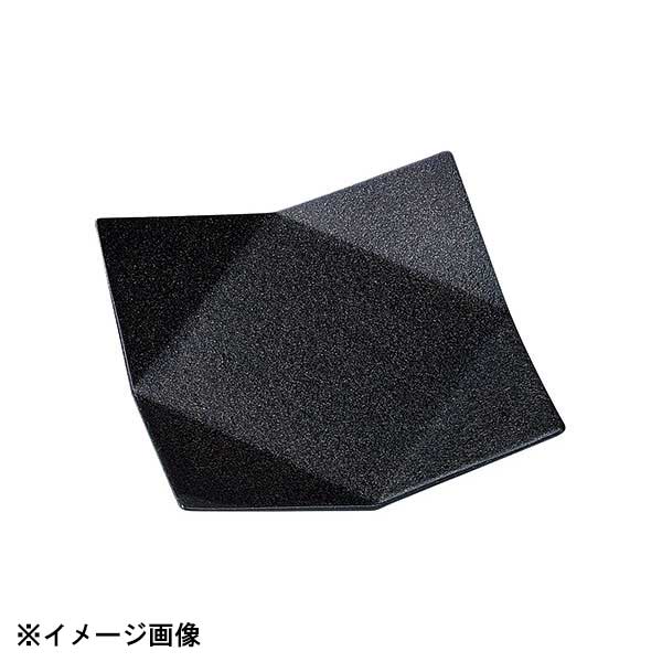 光洋陶器 KOYO 黒檀 22cm 4角折込皿 14331017