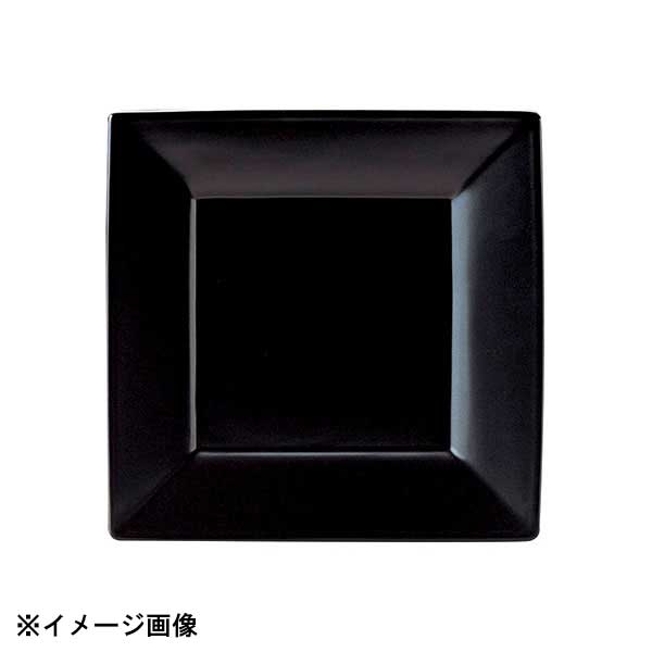 光洋陶器 KOYO スクエアー マットブラック 26.5cm 皿 14930002