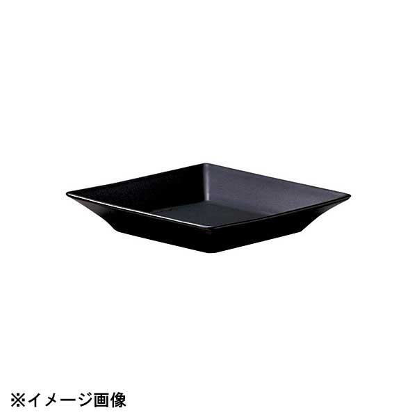 光洋陶器 KOYO スクエアー マットブラック 18.5cm 深皿 14930013