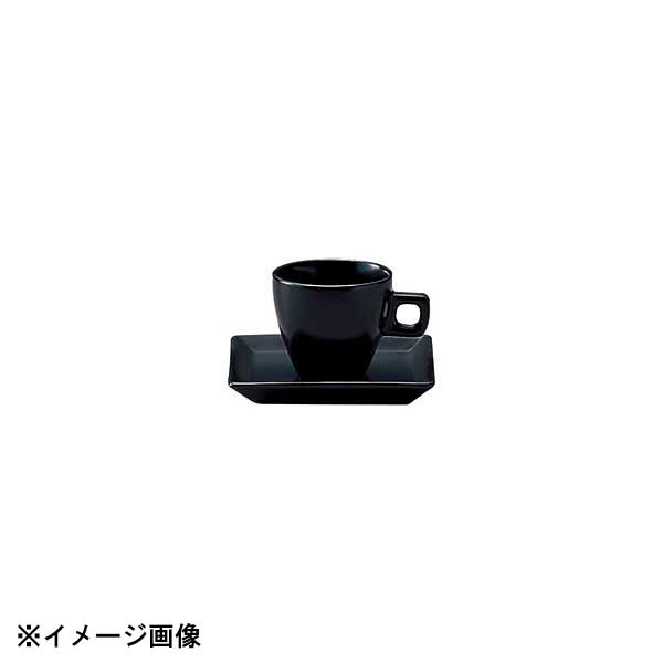 光洋陶器 KOYO スクエアー マットブラック エスプレッソソーサー ソーサーのみ 14930059