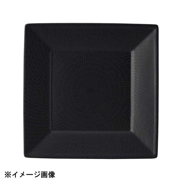 光洋陶器 KOYO 千早 黒 26.5cm 角皿 14931061