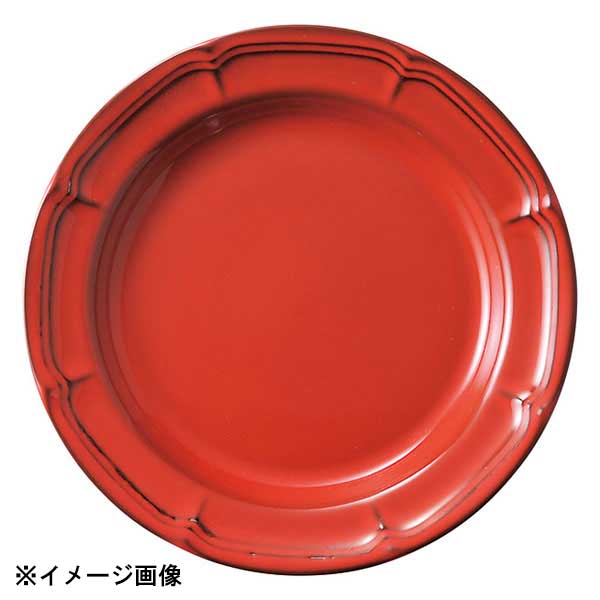 光洋陶器 KOYO ラフィネ ヴィンテージレッド 19.5cm リムプレート 15944106