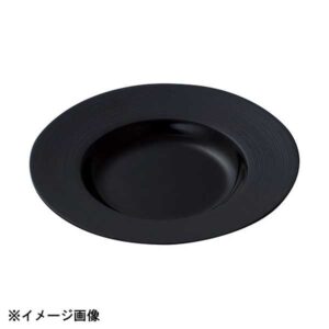 光洋陶器 KOYO ナイトストリーム 27cm リムスープボウル マット&シャイニーブラック 18330011
