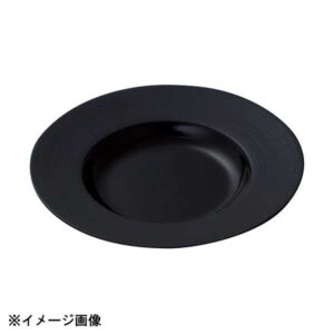光洋陶器 KOYO ナイトストリーム 25cm リムスープボウル マット&シャイニーブラック 18330012