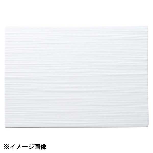 光洋陶器 KOYO ジャパニーズモダン ピュアホワイト 28cm 線紋平長角皿 19510037