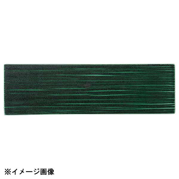 光洋陶器 KOYO ジャパニーズモダン アイビーグリーン 40cm 線紋細平長角皿 19571040